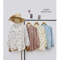 Suede Blouse Polka Suede Blouse Polka